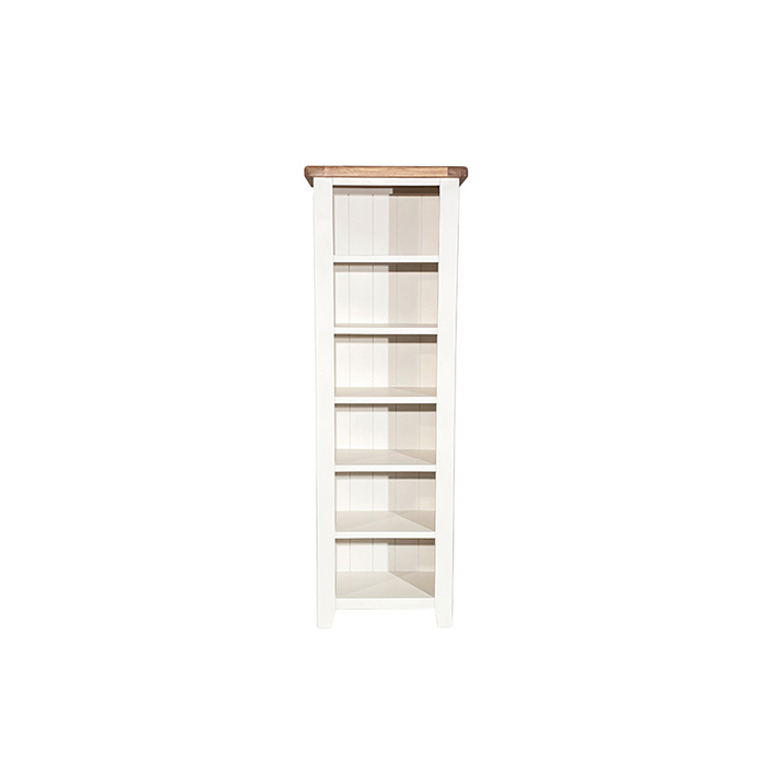 Oxford White Finish Slim Bookcase - Click Image to Close